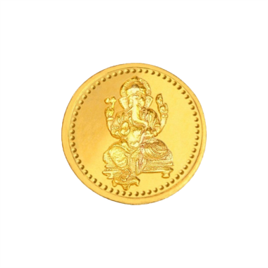 22 KT 8 GRM  Divine Vinayagar Design Gold Coin -916